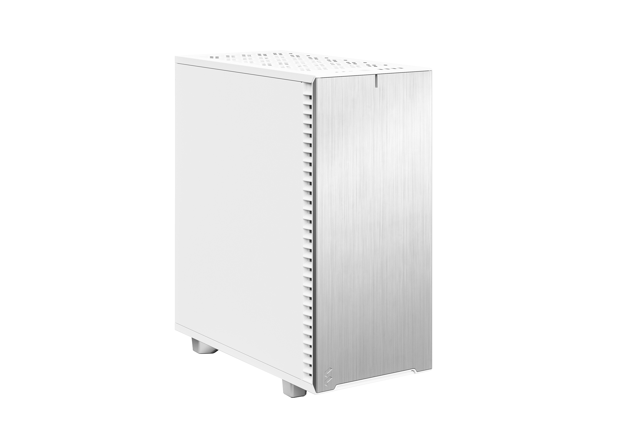 白いPCケースの装飾画像